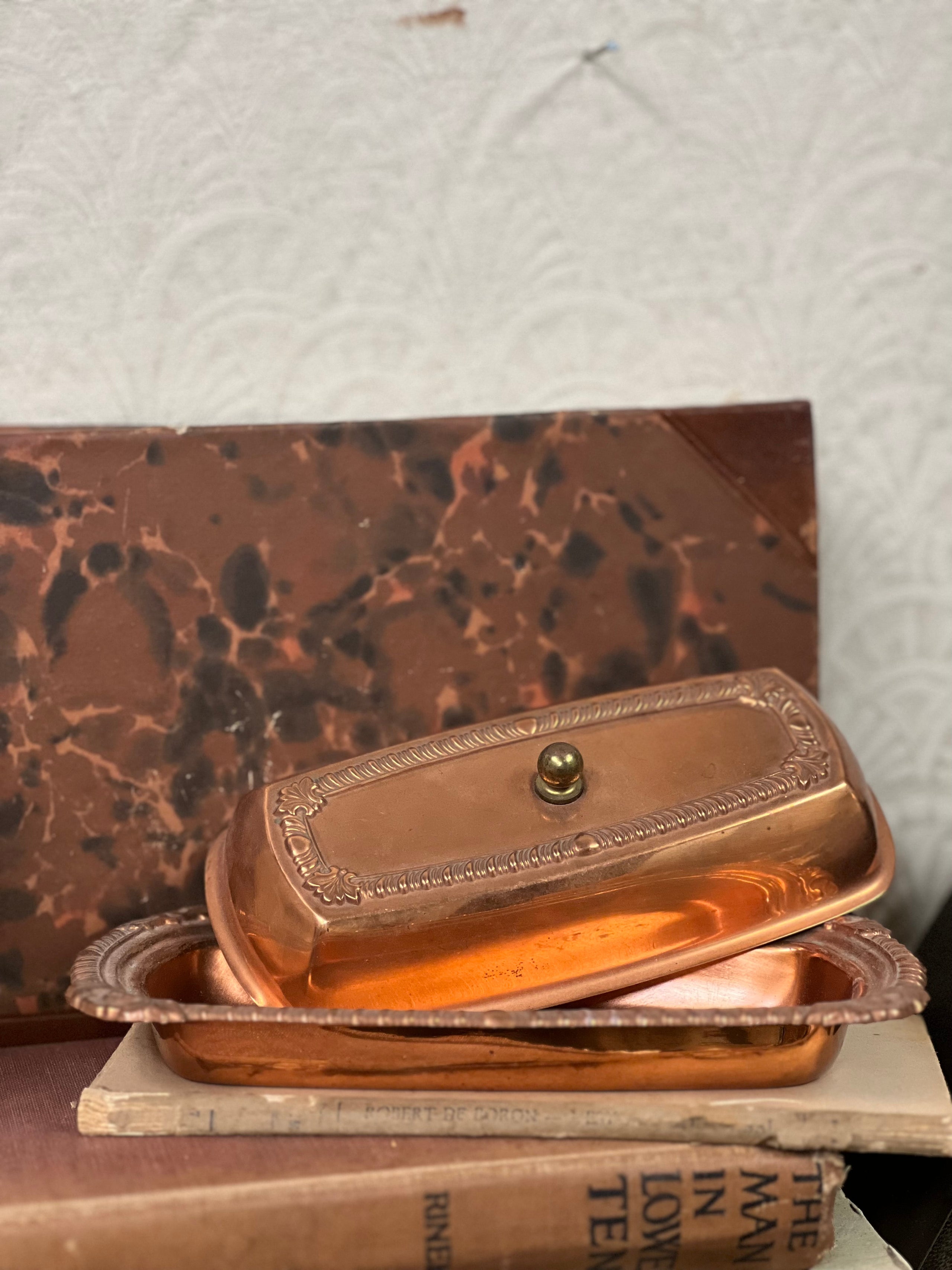 Copper butter dish Paige Kontrafouris Interiors